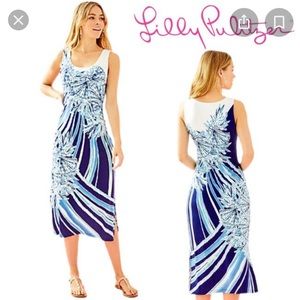 Lily Pulitzer Mercer MIDI dress, worn once pristine condition. Built in bra